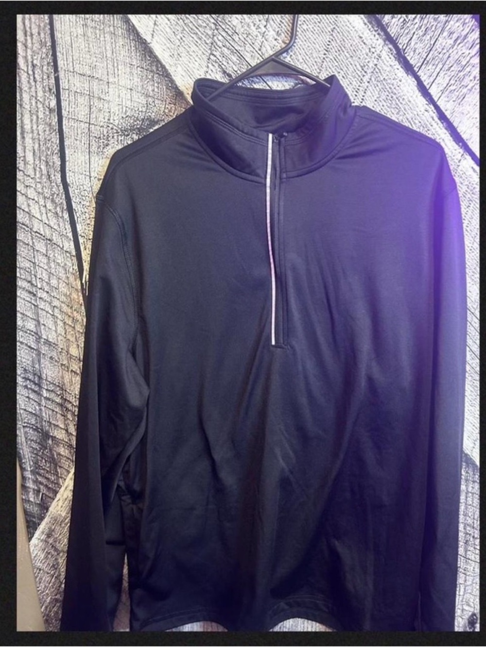 Dickies Black Half-Zip Mock Neck Pullover